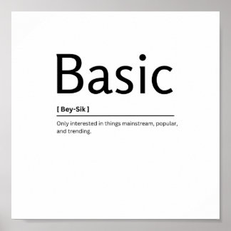 Póster Definición de diccionario básica Cita divertida Im