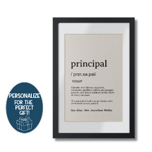 Póster Definición de Director Personalizada