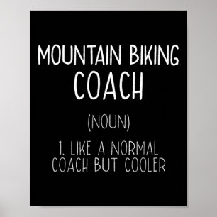 Póster Definición de Entrenador de Ciclismo de Montaña Hu