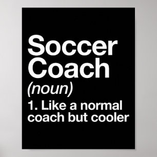 Póster Definición de Entrenador de Fútbol Instructor de E
