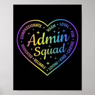 Póster Definición de escuadrón de administración Admin Cr