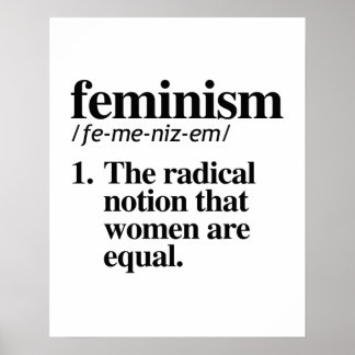 Póster Definición de feminismo