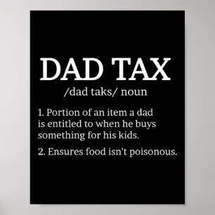 Póster Definición de Impuestos Mejor Definición Papá