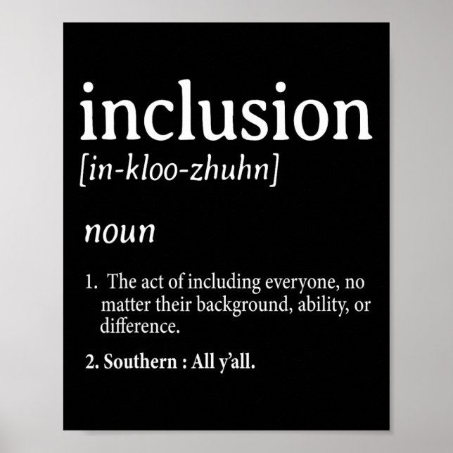 Póster Definición de Inclusión  (Frente)