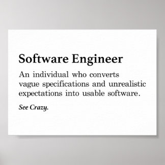 Póster Definición de ingeniero de software