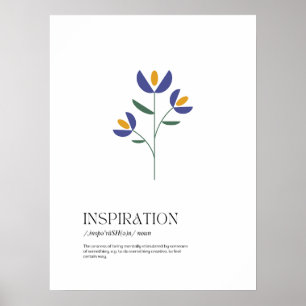 Póster Definición de inspiración
