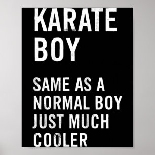 Póster Definición de Karate Boy Divertida