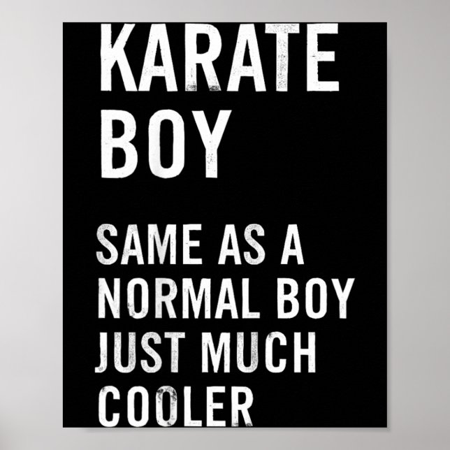 Póster Definición de Karate Boy Divertida (Frente)