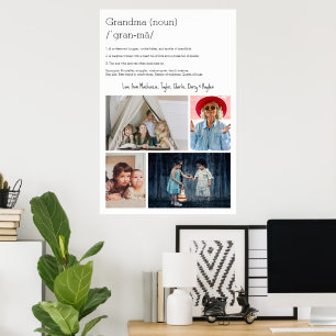 Póster Definición de la abuela Colección de fotos persona