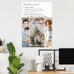 Póster Definición de la abuela Colección de fotos persona