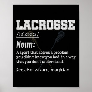 Póster Definición De Lacrosse Para El Equipo Deportivo La