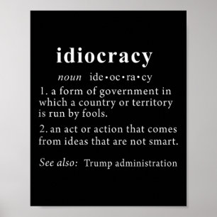 Póster Definición de lengua de camiseta antiTrump Mujeres