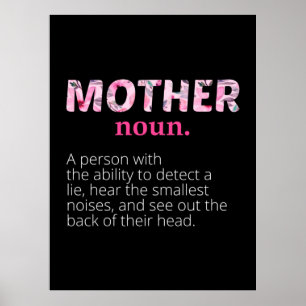 Póster Definición de madre floral