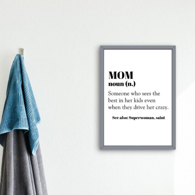 Póster Definición de mamá Día de regalo moderno de regalo (Subido por el creador)
