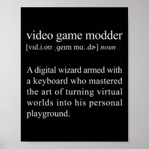 Póster Definición de modo de videojuegos: modo de videoju