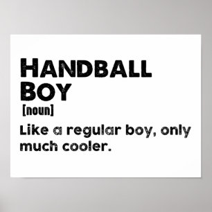 Póster Definición de Niño de Balonmano Jugador de Balonma