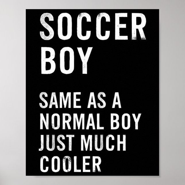 Póster Definición de Niño de Fútbol Divertida  (Frente)