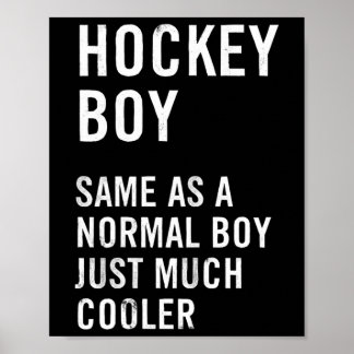 Póster Definición de Niño de Hockey Divertida 