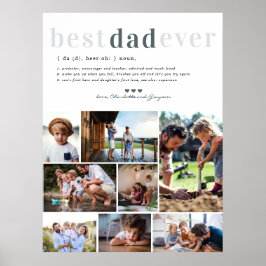 Póster Definición de papá | 8 Foto personalizada
