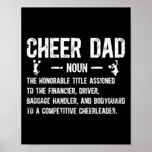 Póster Definición de Papá de Animadoras Papá de una Anima
