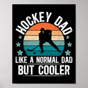 Póster Definición de Papá de Hockey Jugador de Hockey sob
