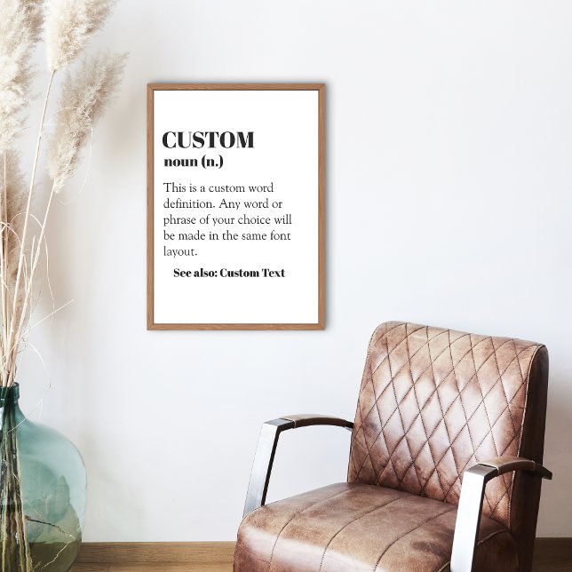 Póster Definición de personalizado Word Noun Gift Wall Ar (Subido por el creador)