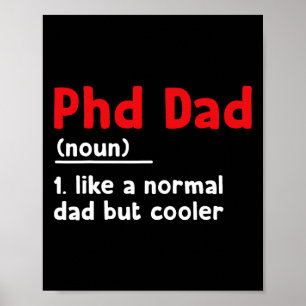 Póster Definición De Phd Dad Graduación Graduada Sarcásti