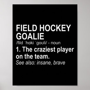 Póster Definición de portero de hockey sobre hierba 