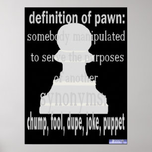 Póster Definición de Poster peón