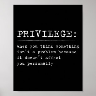 Póster Definición de privilegios Igualdad y derechos civi