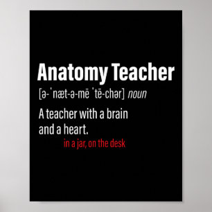 Póster Definición de profesor de anatomía Profesores de c