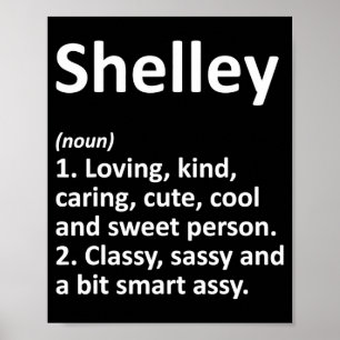 Póster Definición de Shelley D Cumpleaños Divertido