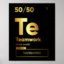Definición de trabajo en equipo | Poster motivacio