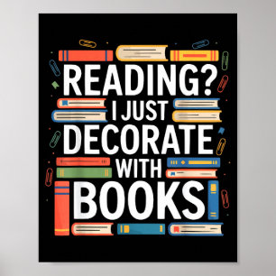 Póster Definición de Tsundoku bibliófilo libresco amante 