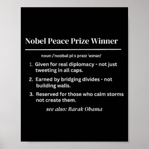 Póster Definición del ganador del Premio Nobel de la Paz