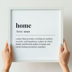 Póster Definición del hogar