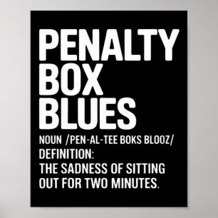 Póster Definición divertida de hockey sobre hielo caja de