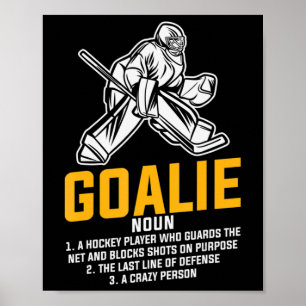 Póster Definición divertida de jinete de hockey sobre hie