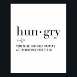 Póster Definición hambrienta<br><div class="desc">Definición hambrienta</div>