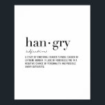 Póster Definición Hangry<br><div class="desc">Definición Hangry</div>