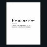 Póster Definición mañana<br><div class="desc">Definición mañana</div>