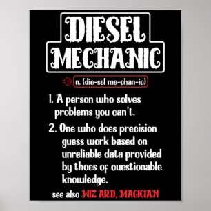 Póster Definición Mecánica Diesel