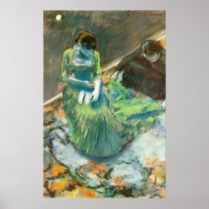 Póster Degas - Antes De La Llamada De Cortina 1892