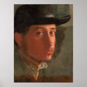 Póster Degas, autorretrato