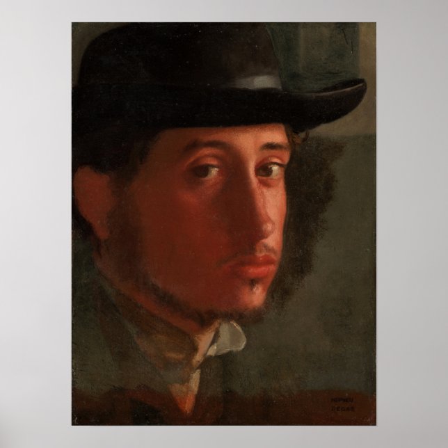 Póster Degas - autorretrato (Frente)