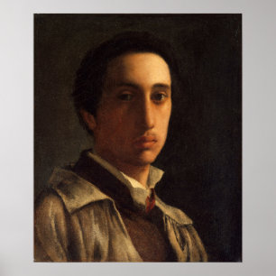 Póster Degas - autorretrato 1856