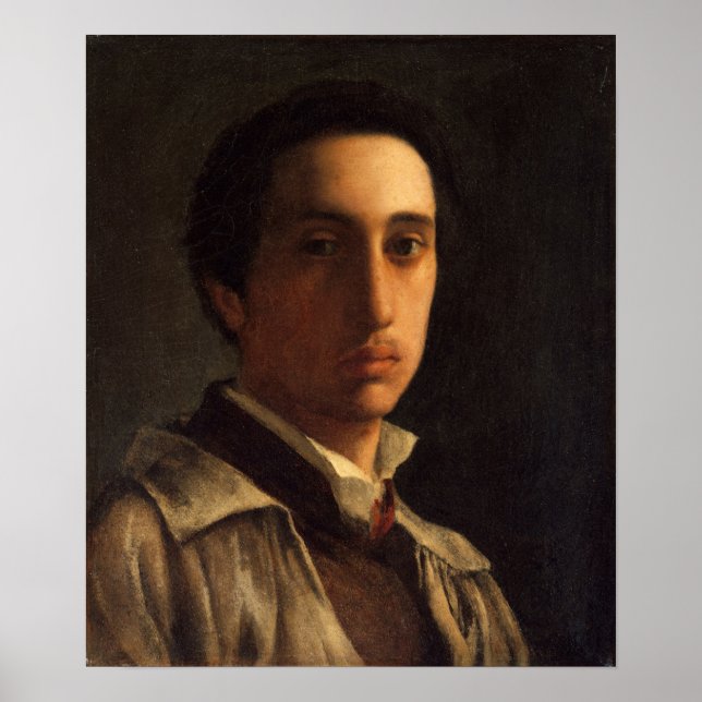 Póster Degas - autorretrato 1856 (Frente)