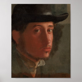 Póster Degas - autorretrato (1857)