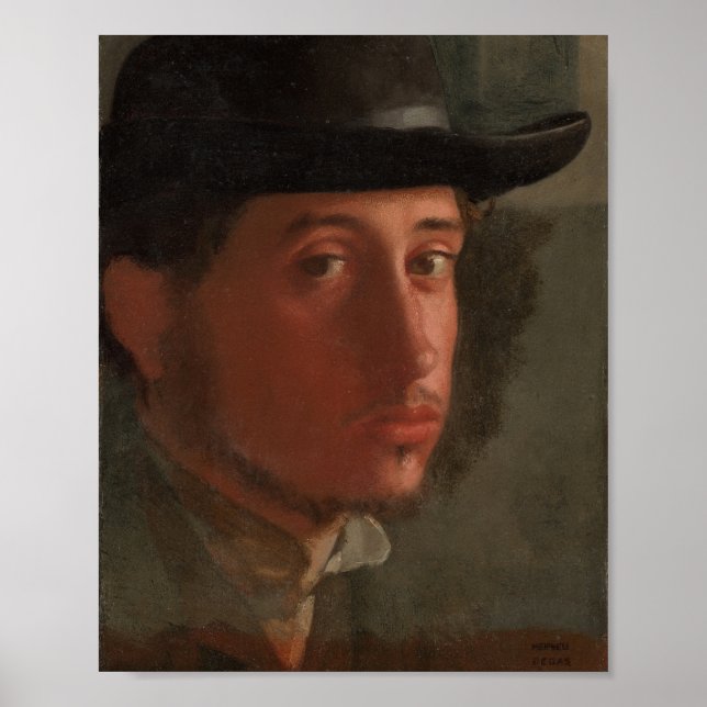 Póster Degas - autorretrato (1857) (Frente)