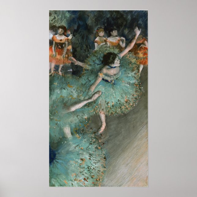 Póster Degas - Bailarín verde (Frente)